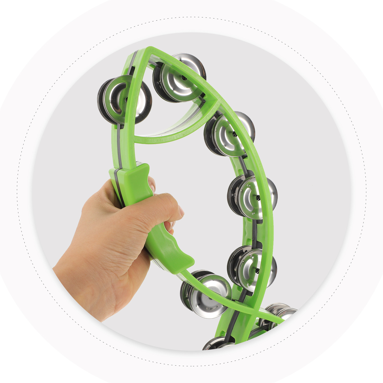 Musical Instrument Tambourine - Handheld Percussion Tambourine Portable Party Supply