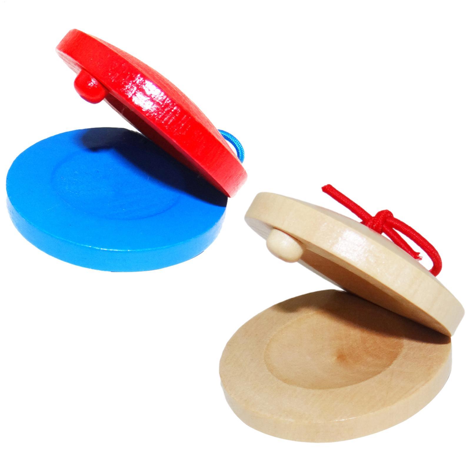 Musical Instrument Gif - Wooden Castanets Kids Musical Instruments Durable