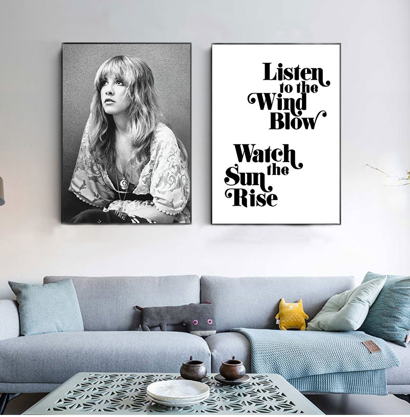 Musical Instrument Painting - Stevie Nicks Print Fleetwood Mac Poster