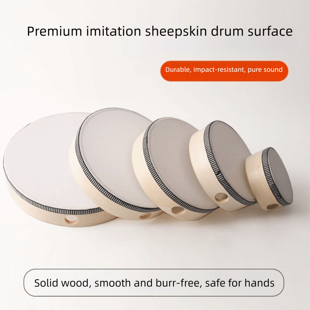Musical Instrument With Hand - Instrument 4/6/8/10 Inch Wooden Hand Drum