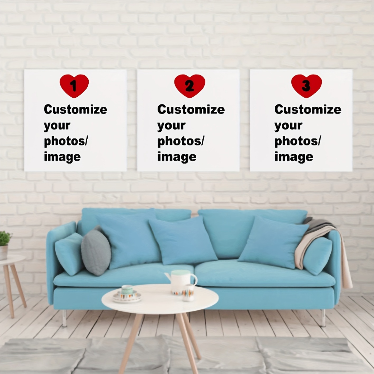 Musical Instrument Painting - 3pcs/set Custom Square Canvas Poster Personalized