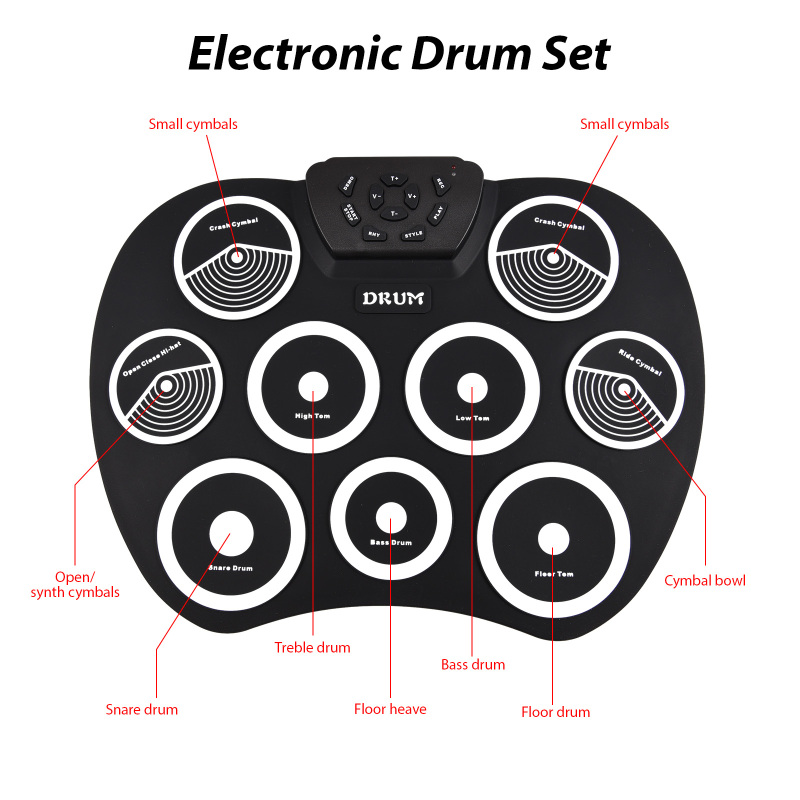 Electronic Drum Set Hand-rolle - огляд і ціна Djembe Hand Drum