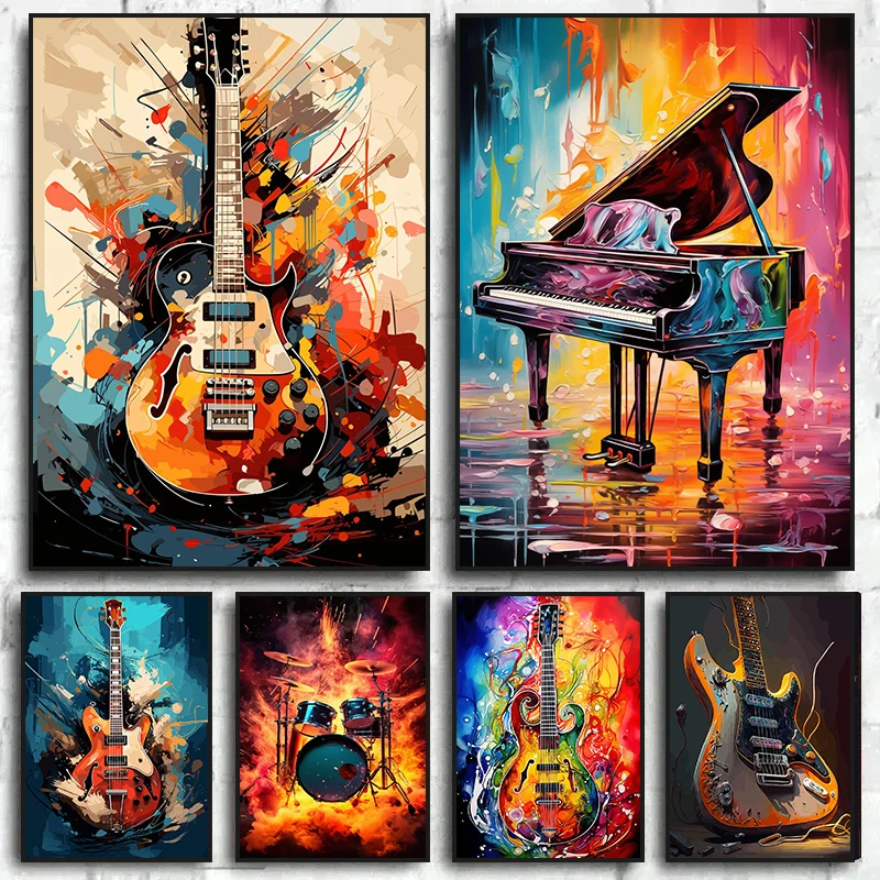 Abstract Colorful Art Musical  - огляд і ціна Musical Instrument Drum