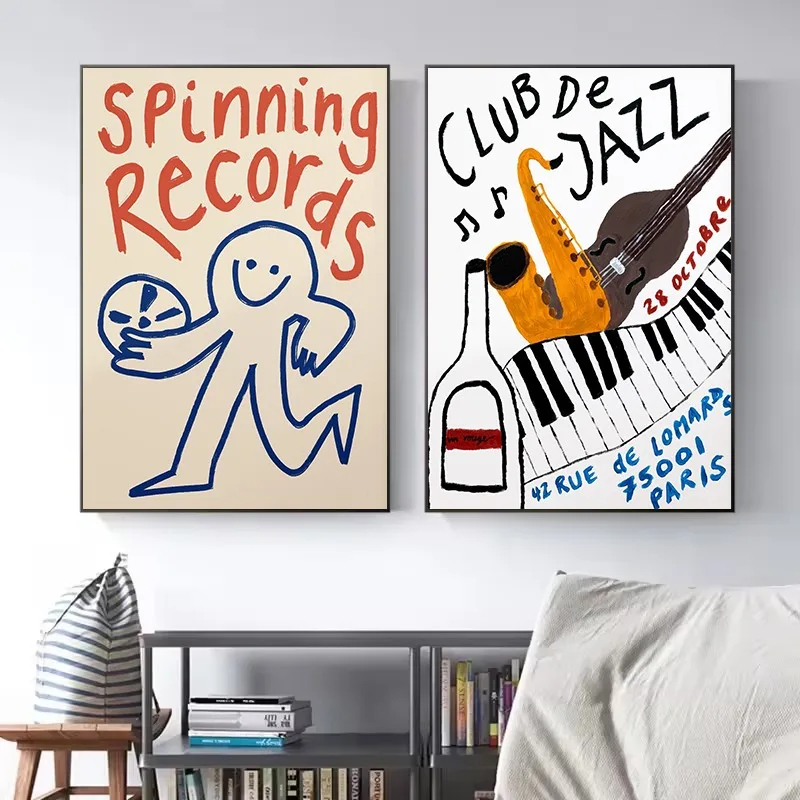 Retro Japanese Style Vinyl Rec - огляд і ціна Musical Instrument Painting