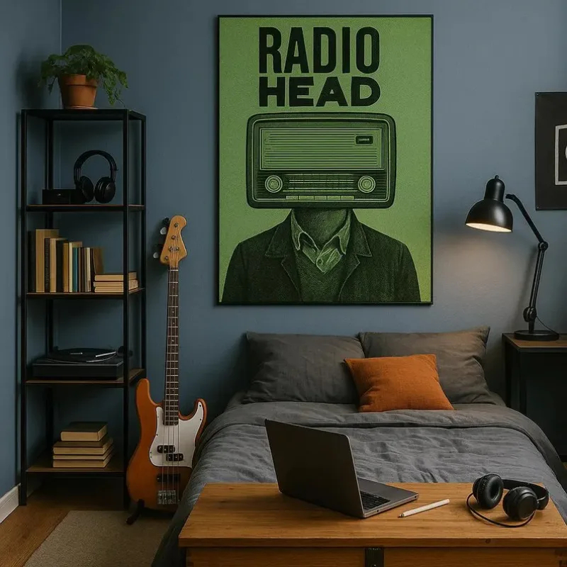 Retro Japanese Style Vinyl Rec - огляд і ціна Musical Instrument Painting