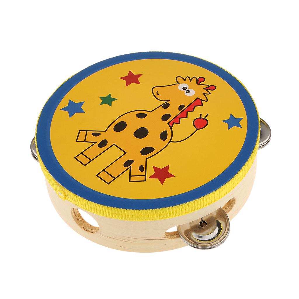 Wooden Tambourine Small Hand P - огляд і ціна Musical Instrument Tambourine