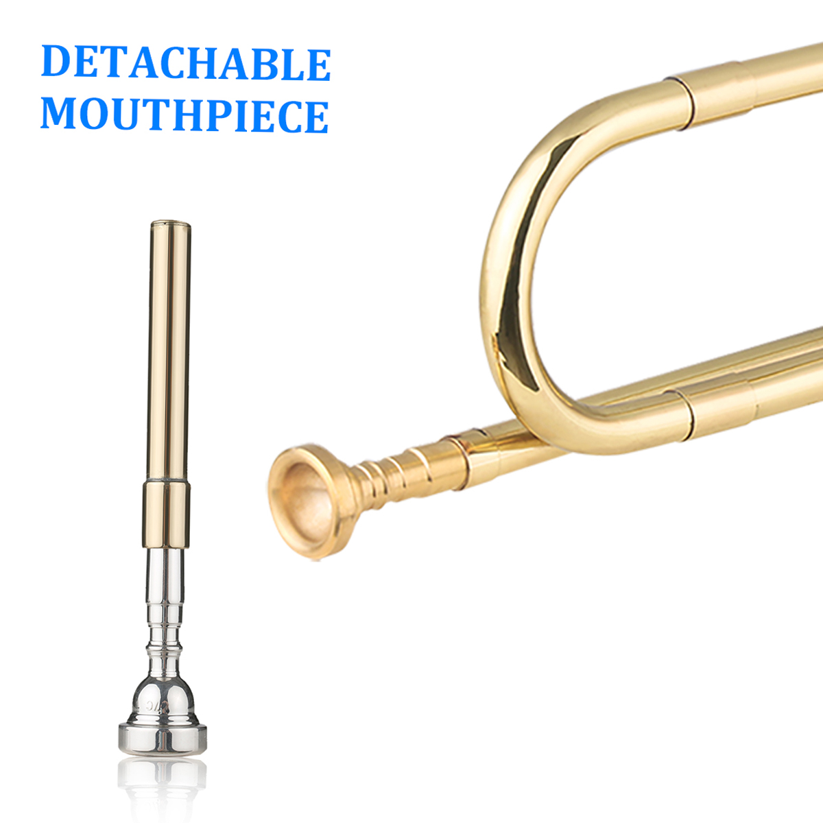 Brass C Bugle Call Gold-Plated - огляд і ціна Musical Instrument Bugle