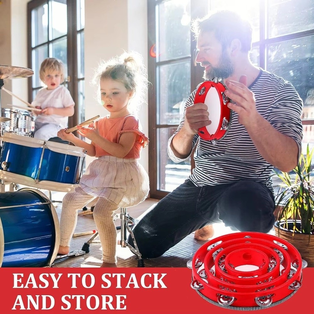 4/6/8/10 Inch Hand Held Drum M - огляд і ціна Musical Instrument Tambourine