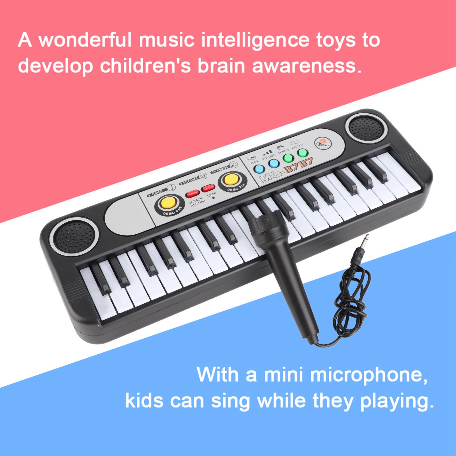 37 Keys Electric Digital Key B - огляд і ціна Musical Instrument Gif