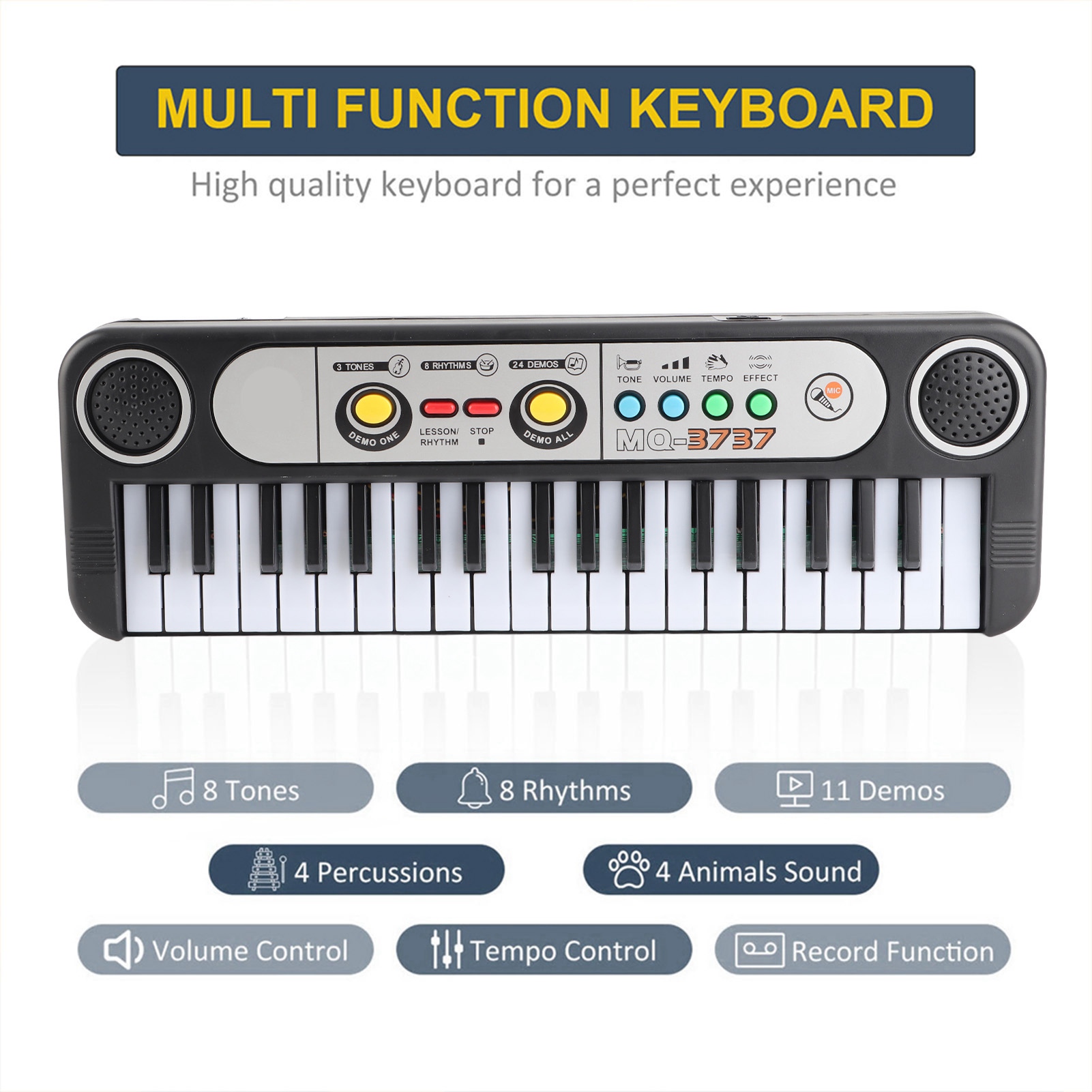 37 Keys Electric Digital Key B - огляд і ціна Musical Instrument Gif