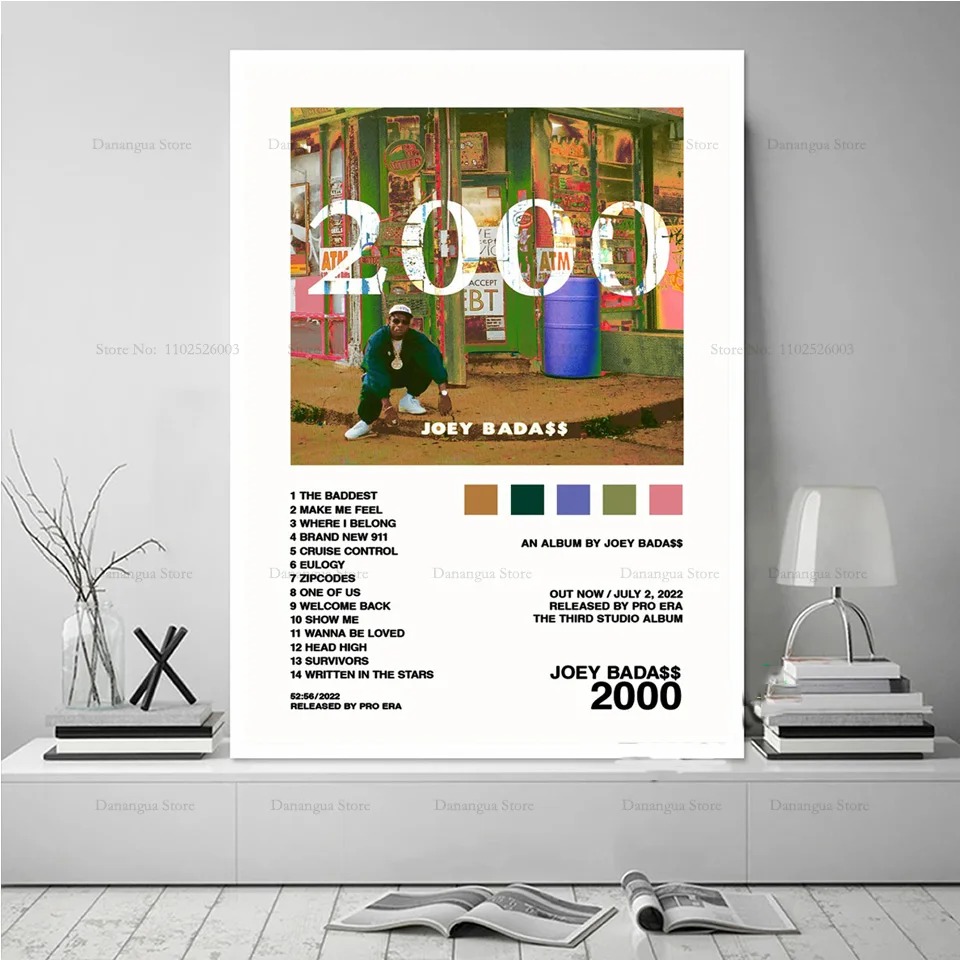Joey Badass 1999 Hip Hop Rappe - огляд і ціна Musical Instrument Painting