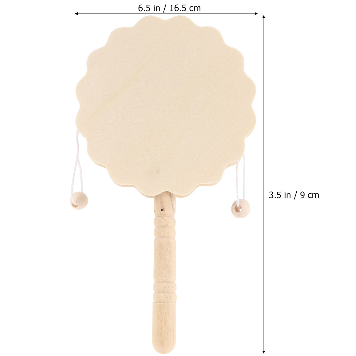 5Pcs A Drum Shaped Rattle Wood - огляд і ціна Musical Instrument Painting