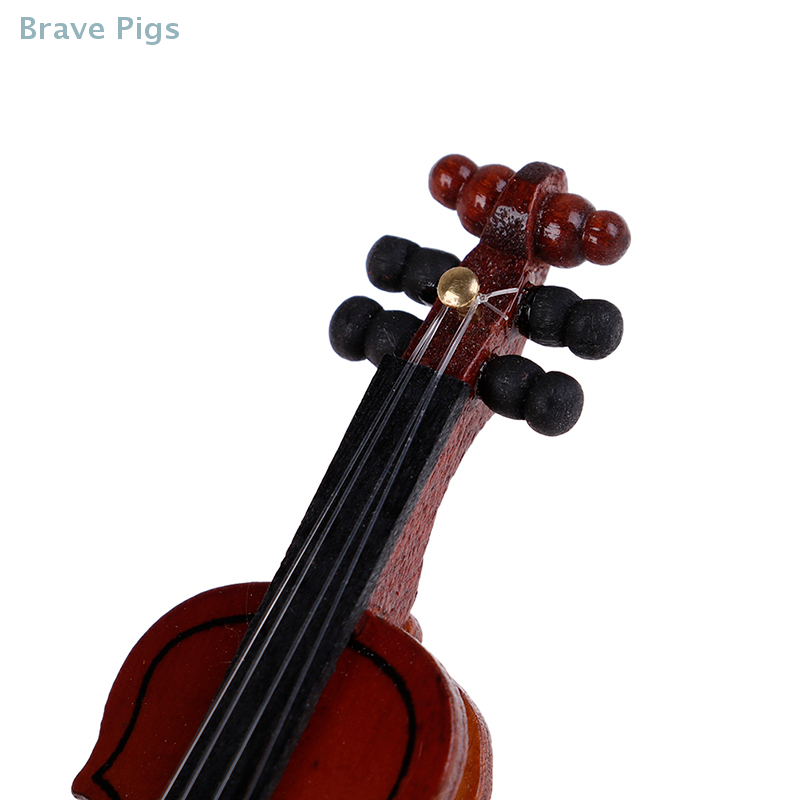 Dollhouse Violin Mini Wooden I - огляд і ціна Musical Instrument Old