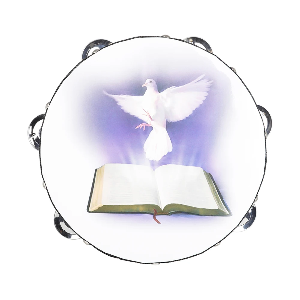 8 Inch Tambourine Peace Pigeon - огляд і ціна Musical Instrument Tambourine