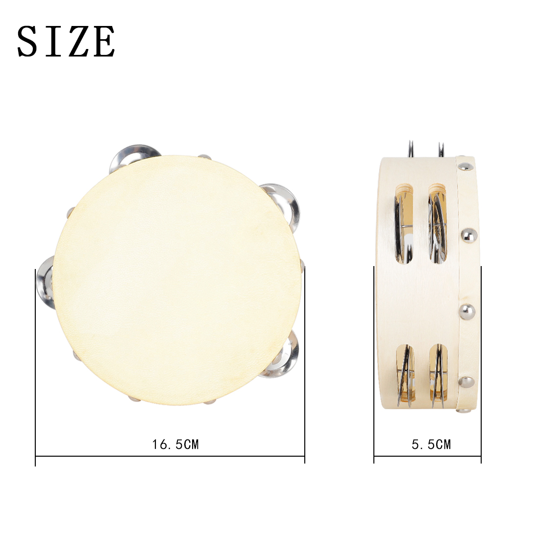 Orff Tambourine 6 Inch Sheepsk - огляд і ціна Musical Instrument Tambourine