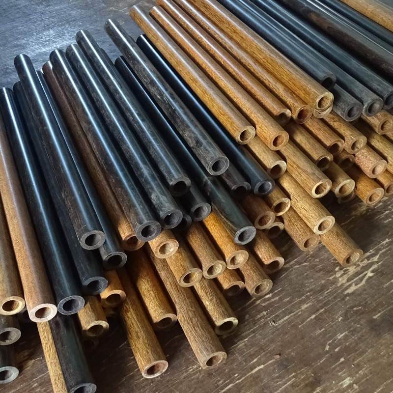 Black Ebony Hollow Wood Tube C - огляд і ціна Wooden Flute Native