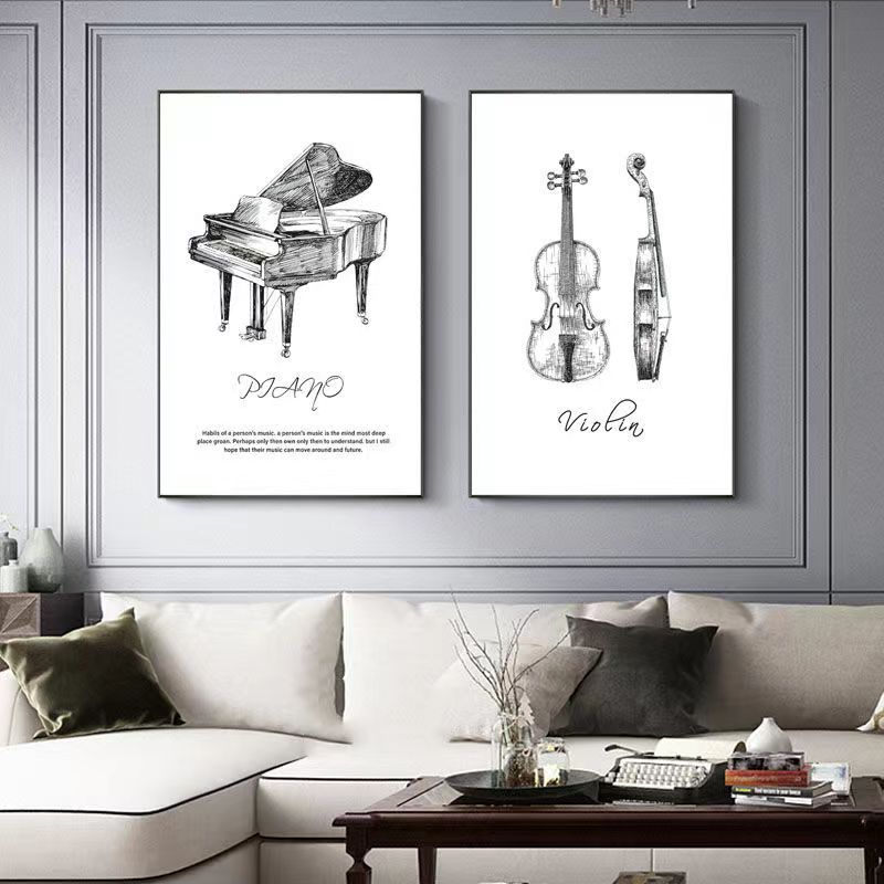 Canvas Painting Modern Minimal - огляд і ціна Musical Instrument Painting