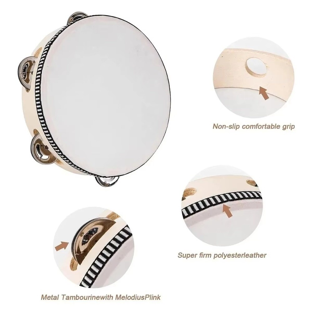 4/6/8/10 Inch Hand Held Drum W - огляд і ціна Musical Instrument With Hand