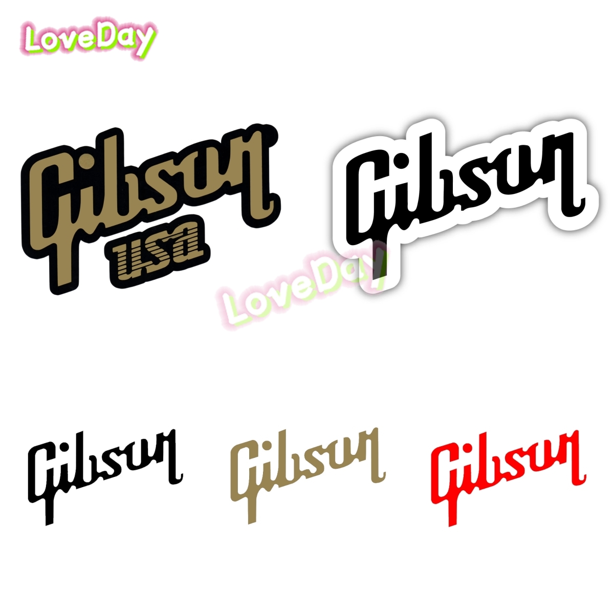 Gibson Logo Sticker Decal Viny - огляд і ціна Musical Instrument Logo