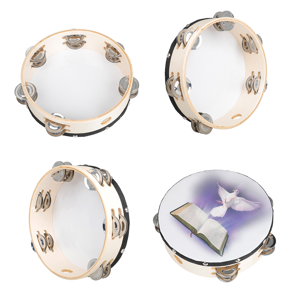 8 Inches Tambourine Peace Pige - огляд і ціна Musical Instrument Tambourine