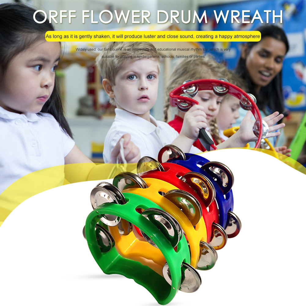 4pcs Tambourine Jingles Rattle - огляд і ціна Musical Instrument Tambourine