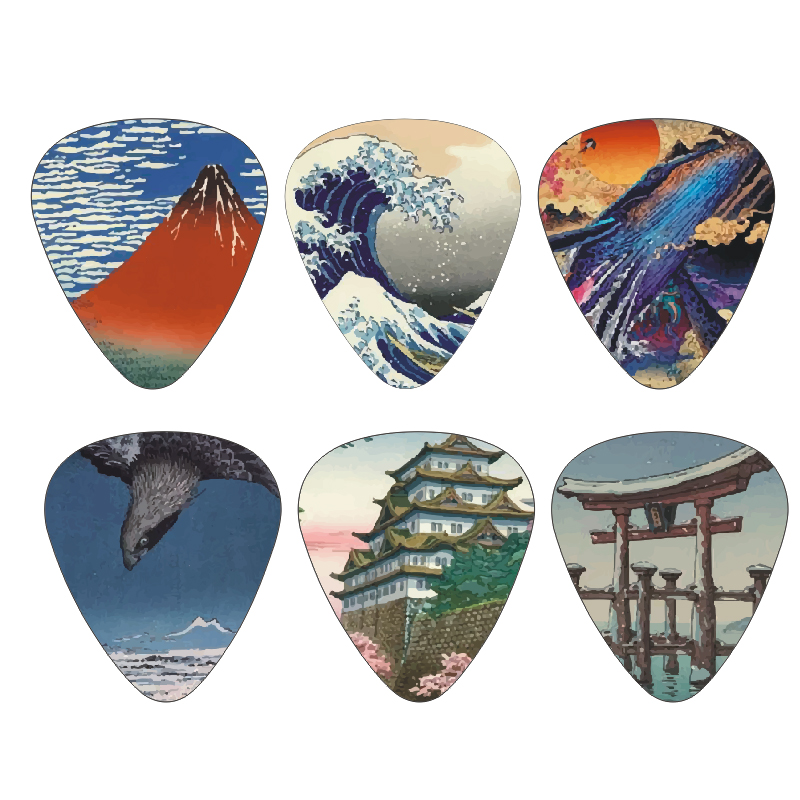 New 12pcs/set  Guitar Picks -  - огляд і ціна Musical Instrument Painting