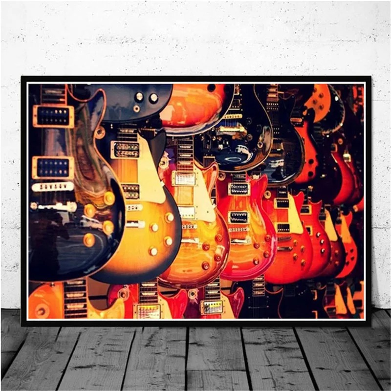 Notation Guitar Poster Print C - огляд і ціна Musical Instrument Painting
