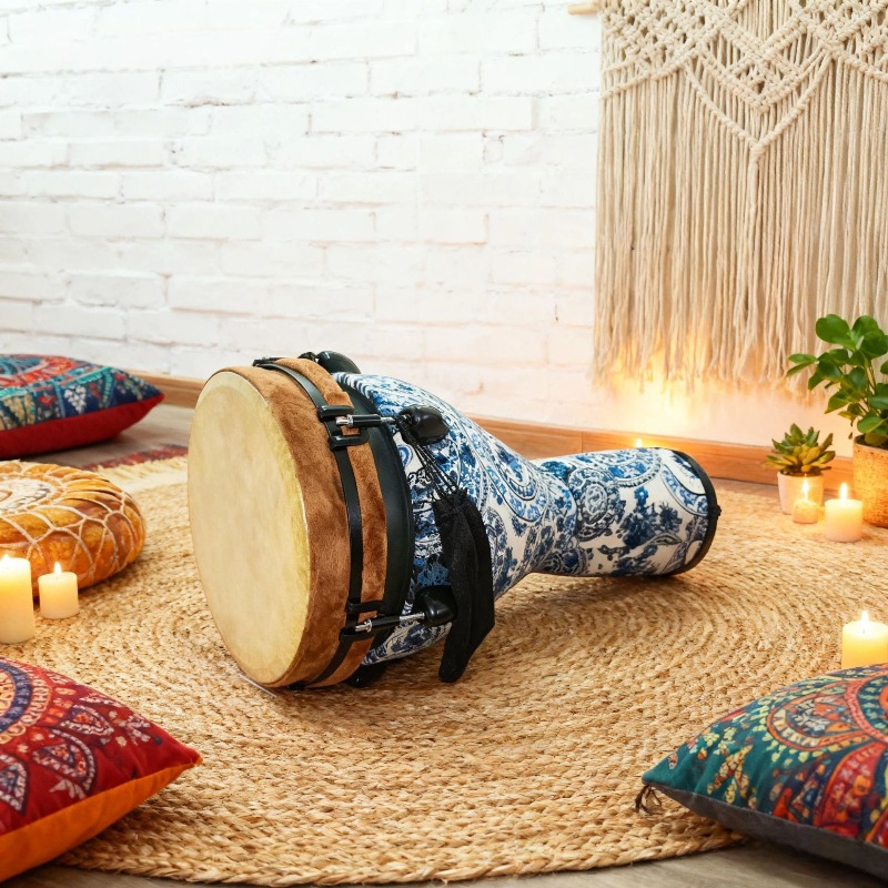 New 12-inch African drum mecha - огляд і ціна Musical Instrument With Hand