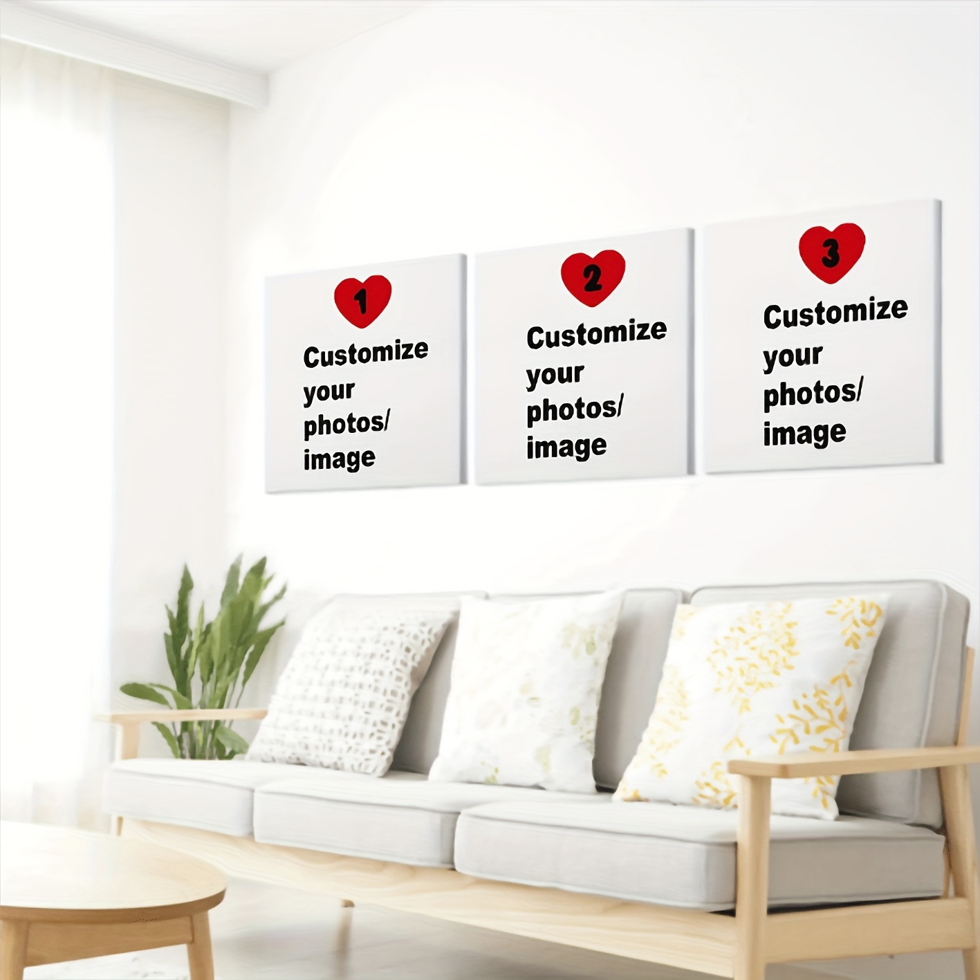 3pcs/set Custom Square Canvas  - огляд і ціна Musical Instrument Painting