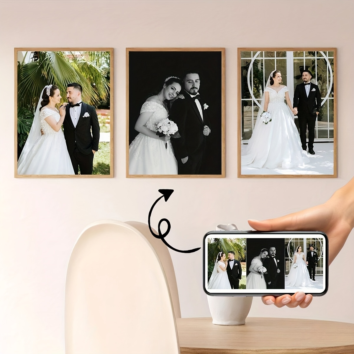 3pcs/set Custom Square Canvas  - огляд і ціна Musical Instrument Painting