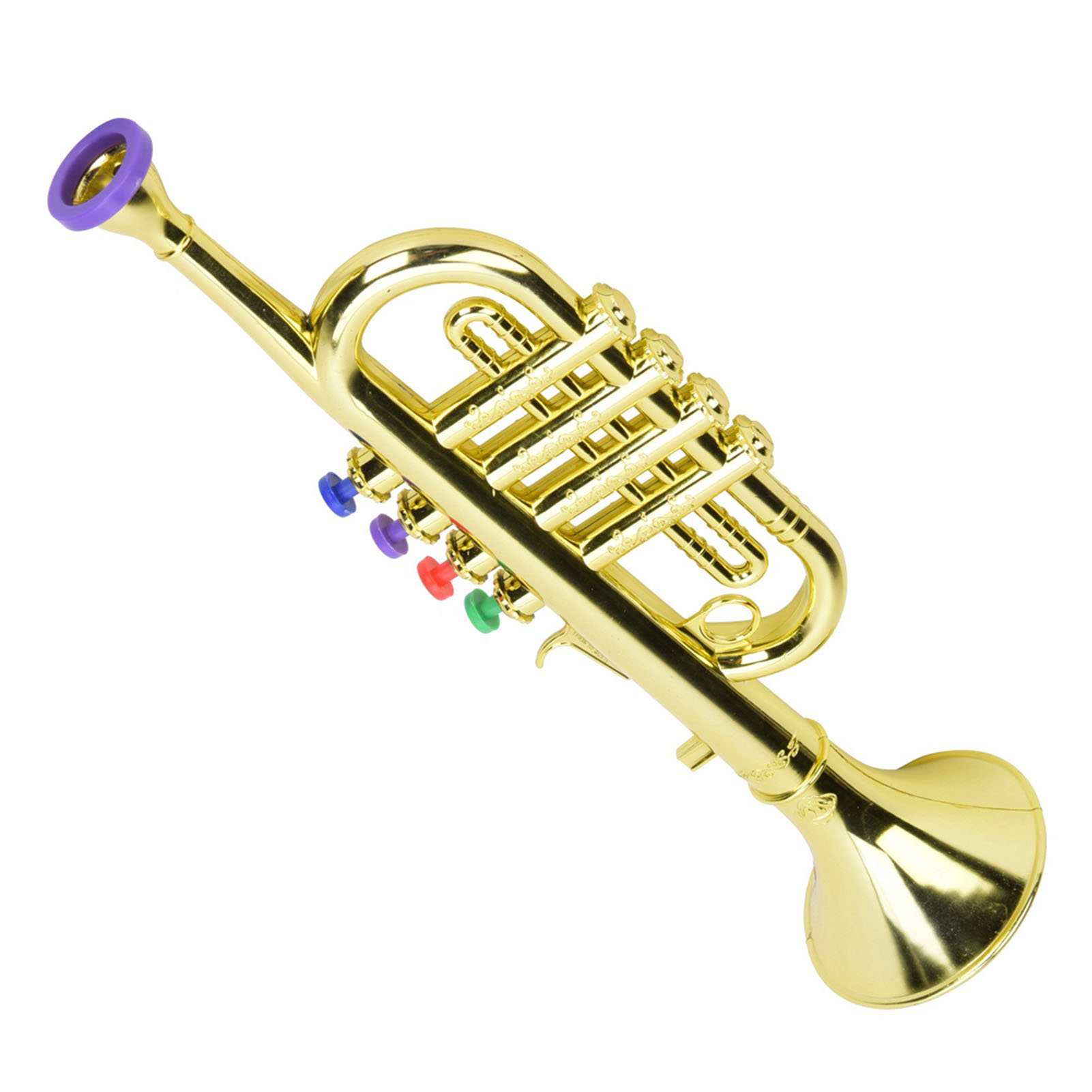 Kid Trumpet Golden Coated Plas - огляд і ціна Musical Instrument Drawing