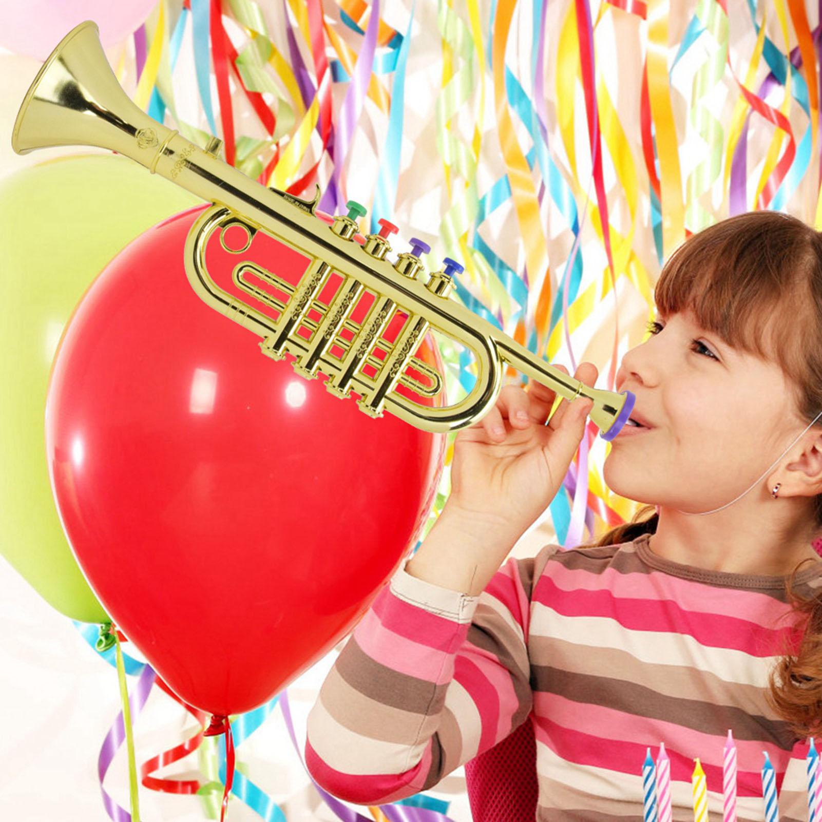 Kid Trumpet Golden Coated Plas - огляд і ціна Musical Instrument Drawing