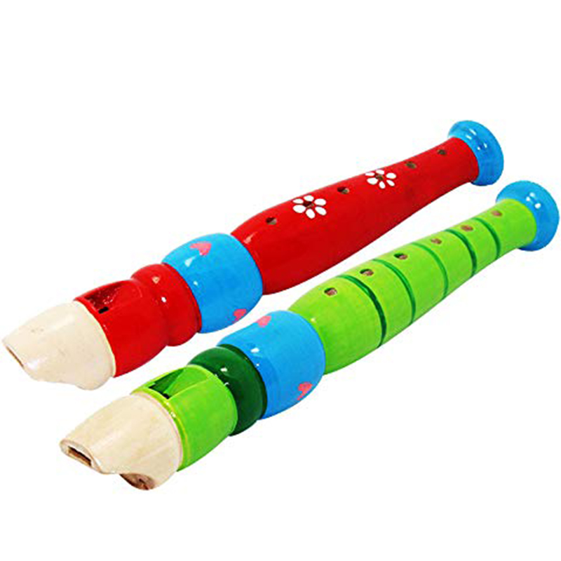 2pcs Wooden Flute 20cm Colorfu - огляд і ціна Musical Instrument Drawing