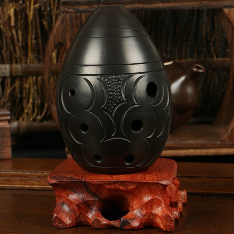8 Holes Ocarina Black Portable - огляд і ціна Musical Instrument Drawing