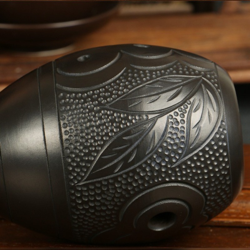 8 Holes Ocarina Black Portable - огляд і ціна Musical Instrument Drawing