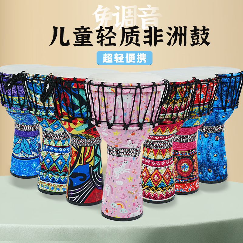 PVC African drum sheepskin 8 i - огляд і ціна Musical Instrument With Hand