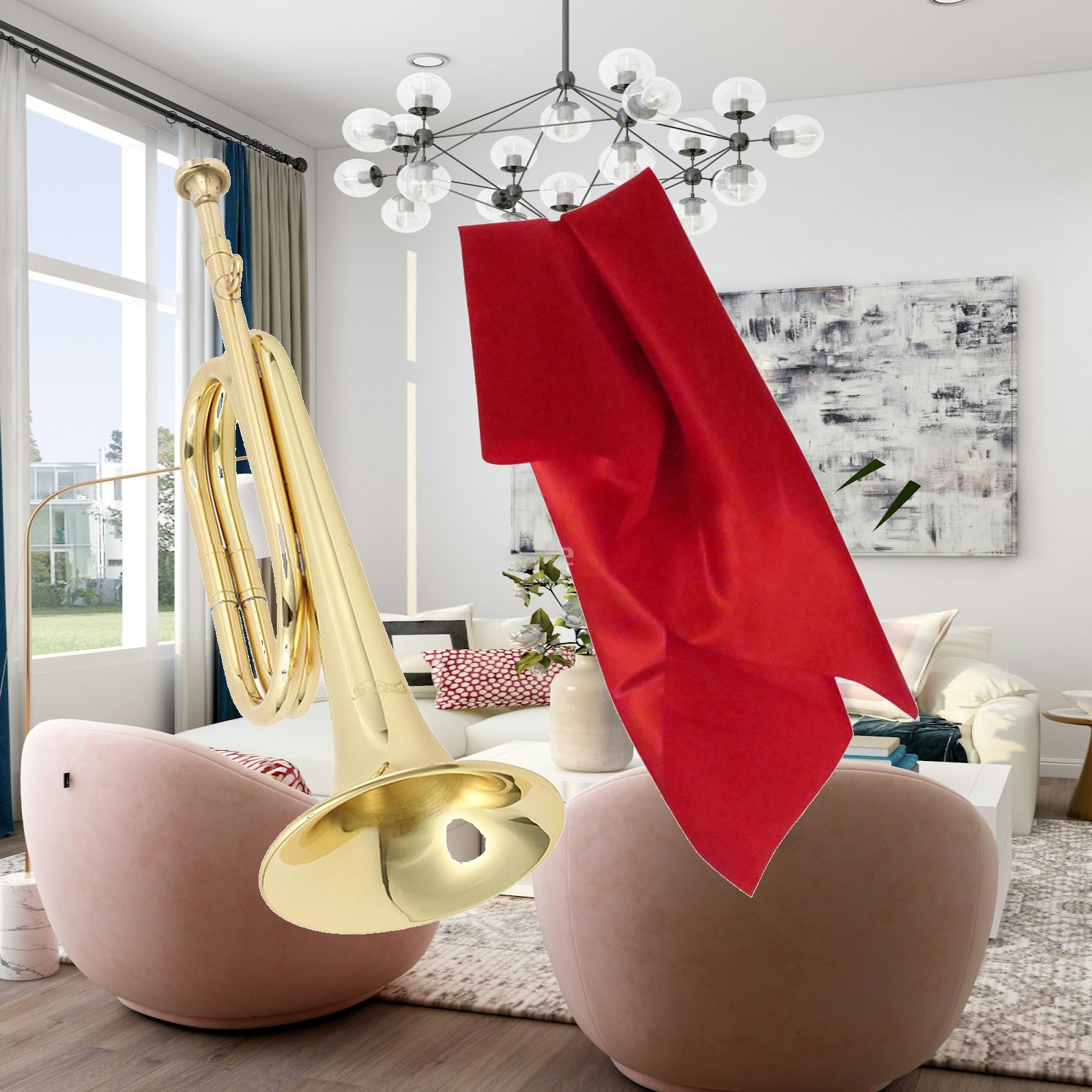 Mini Brass Instrument Trumpet  - огляд і ціна Musical Instrument Bugle
