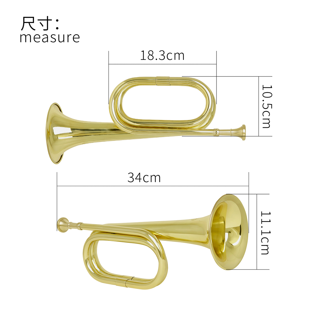 M MBAT Bugle Call Trumpet Bras - огляд і ціна Musical Instrument Bugle